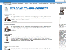 Tablet Screenshot of connect.aria-radio.com